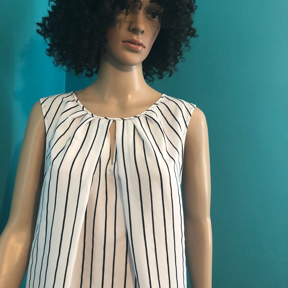 Jones New York collection pinstriped blouse Sz  1X